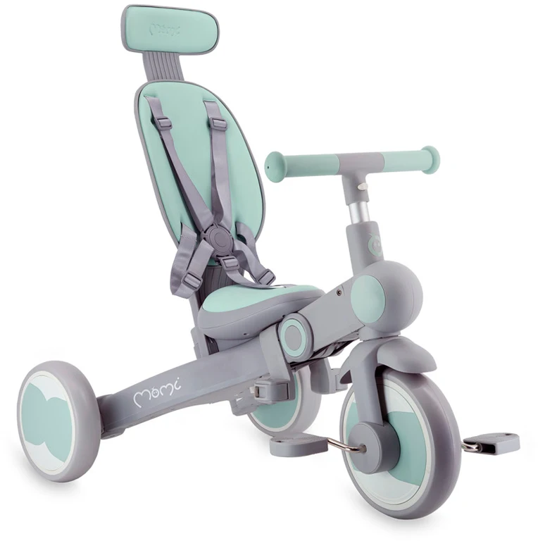 Дитячий триколісний велосипед 4 у 1 MoMi SOLIVIA green