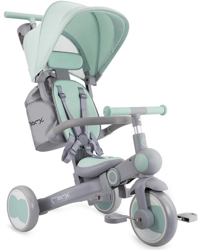 Дитячий триколісний велосипед 4 у 1 MoMi SOLIVIA green