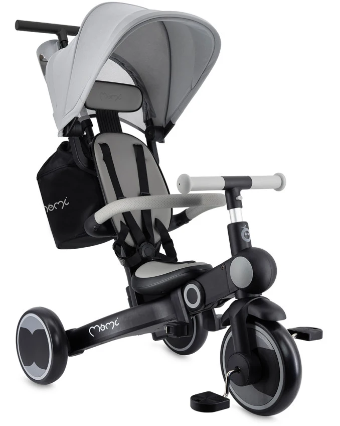 Детский трехколесный велосипед 4 в 1 MoMi SOLIVIA grey