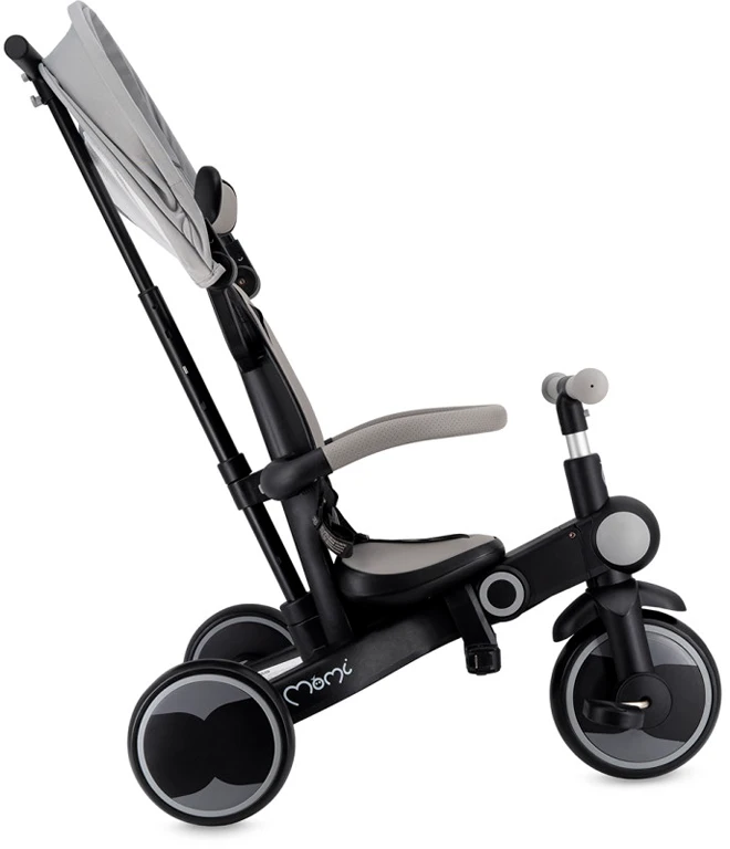 Дитячий триколісний велосипед 4 у 1 MoMi SOLIVIA grey