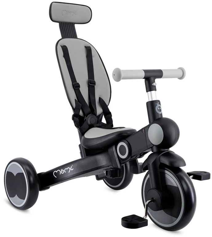 Дитячий триколісний велосипед 4 у 1 MoMi SOLIVIA grey