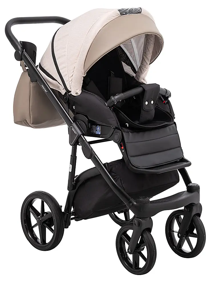Детская коляска 2 в 1 Adamex Nola PS-160 бежевый / капучино