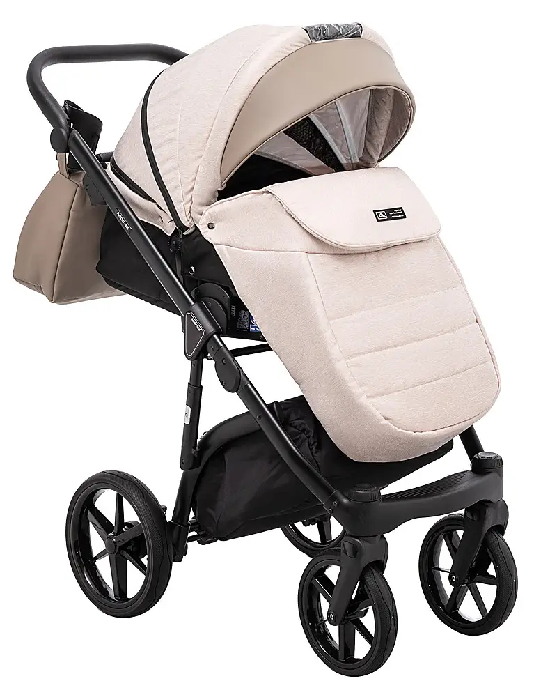 Детская коляска 2 в 1 Adamex Nola PS-160 бежевый / капучино