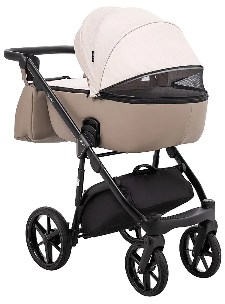 Детская коляска 2 в 1 Adamex Nola PS-160 бежевый / капучино