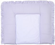 Пеленальний матрац 72х80 см Baby Veres Macaroon Earl grey, 0-12 міс, 100% бавовна, 1 пелюшка водонепроникна