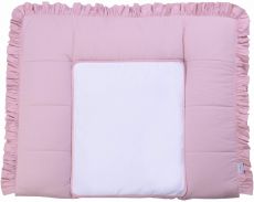 Пеленальний матрац 72х80 см Baby Veres Macaroon Raspberry, 0-12 міс, 100% бавовна, 1 пелюшка водонепроникна