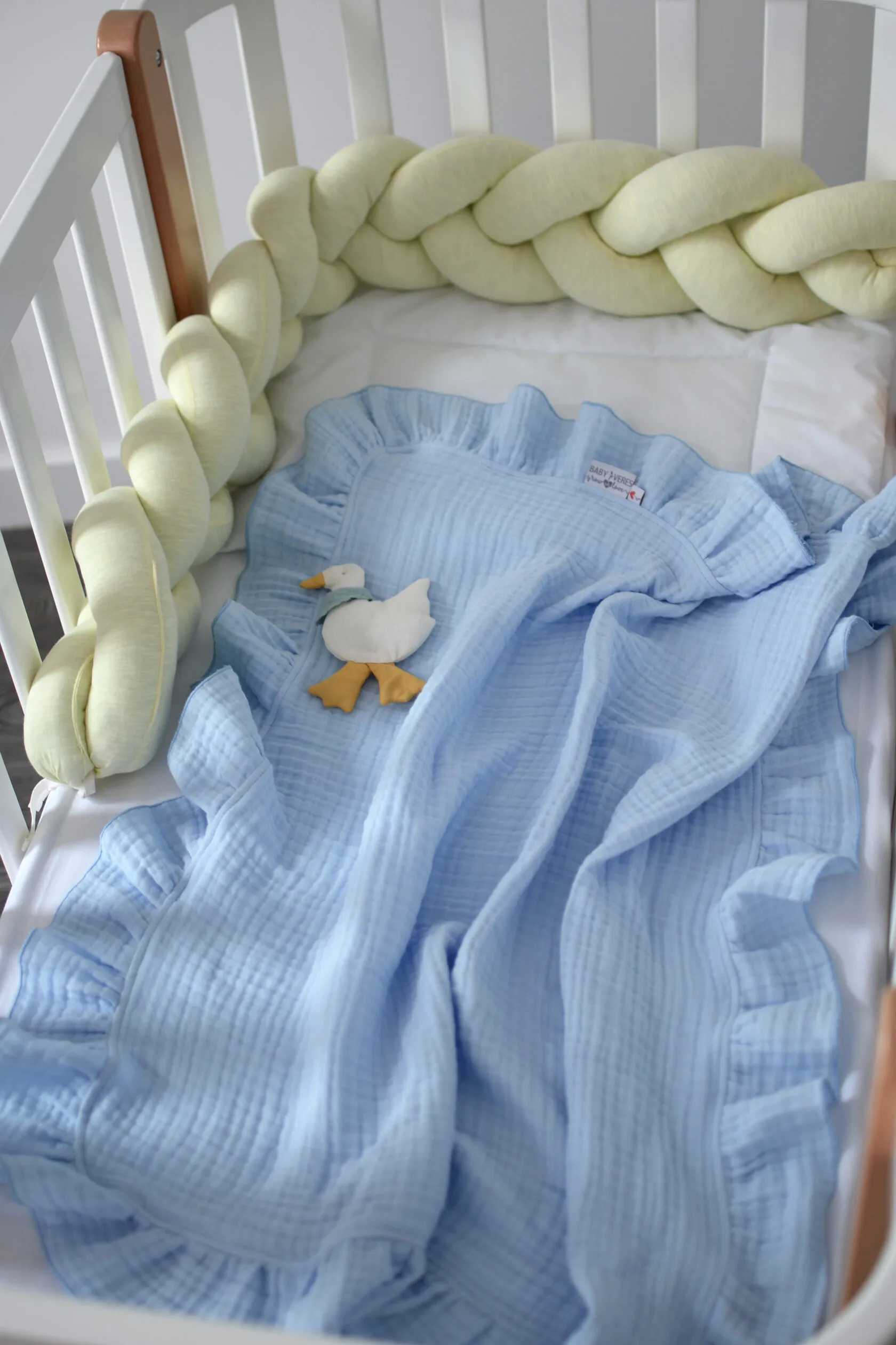 Плед Baby Veres Муслин Голубой 80х80