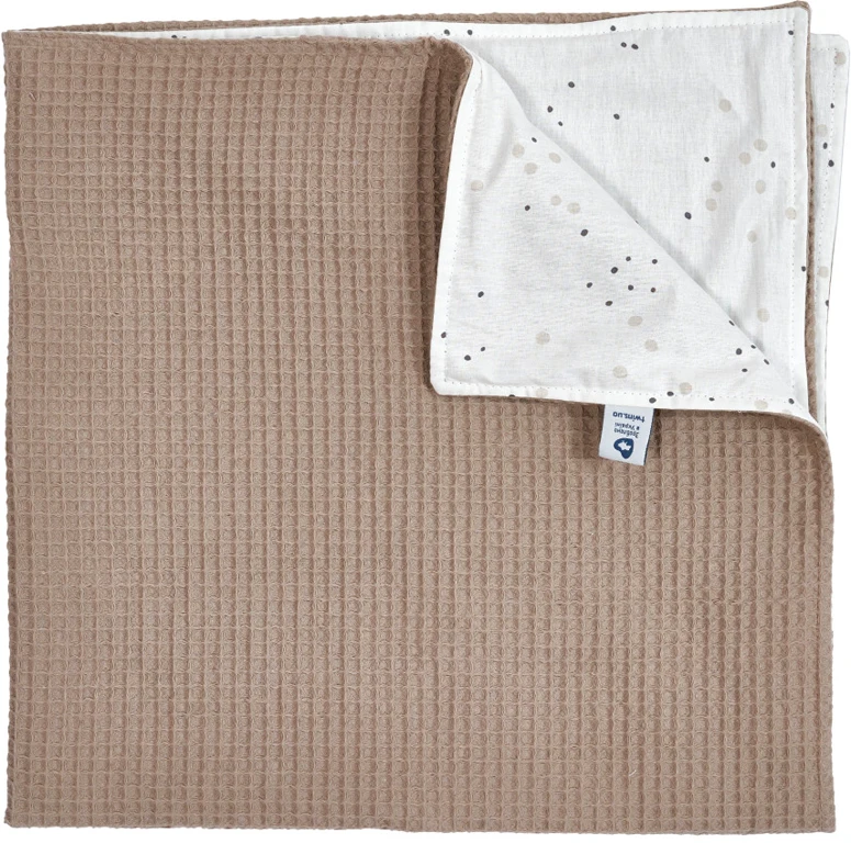 Плед Twins Waffle Summer 80x80 1463-TWSum-201, dark beige