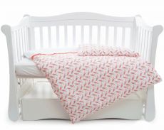 Сменная постель 3 эл Twins Premium Птички 3029-P-031, Птички коралл