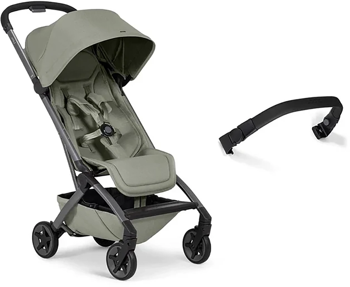 Прогулочная коляска Joolz Aer2 Sage green с бампером и подстаканником