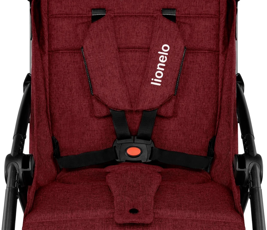 Прогулянкова коляска Lionelo Julie BLACK/BURGUNDY