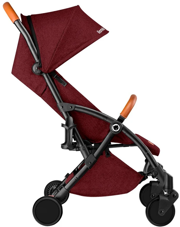 Прогулянкова коляска Lionelo Julie BLACK/BURGUNDY