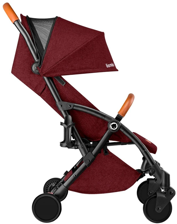 Прогулянкова коляска Lionelo Julie BLACK/BURGUNDY
