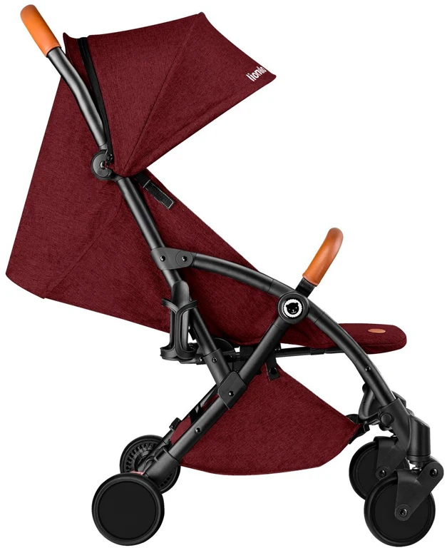 Прогулянкова коляска Lionelo Julie BLACK/BURGUNDY