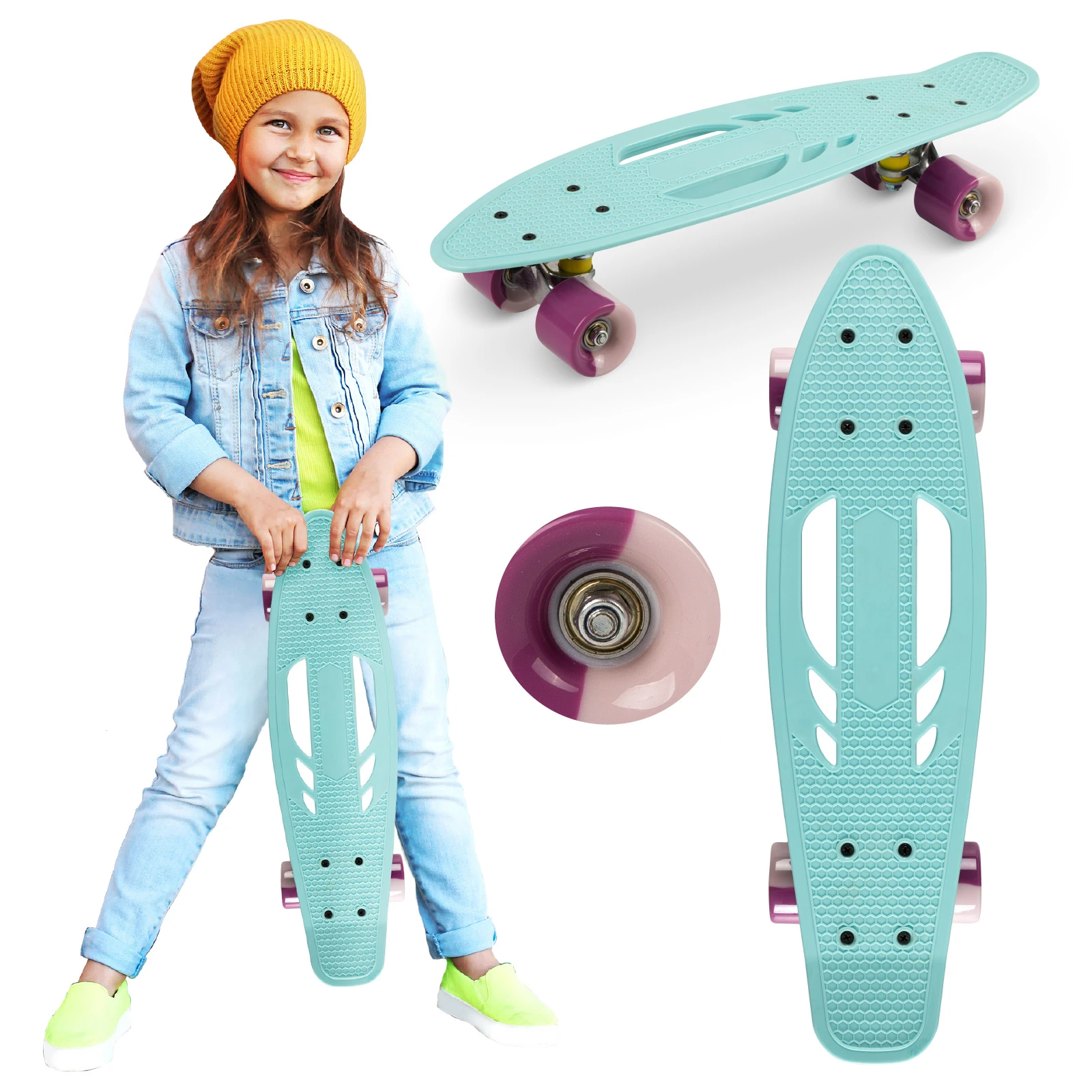 Скейтборд QKIDS GALAXY Light Blue