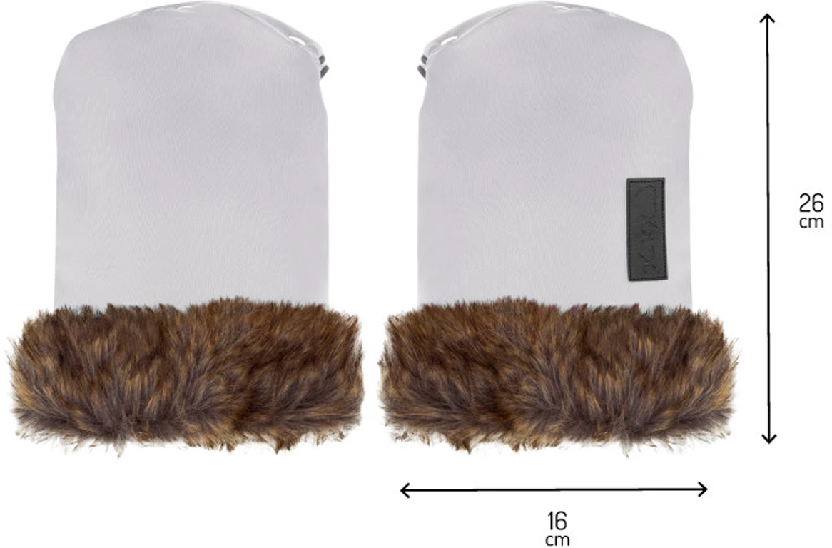 Рукавиці для коляски MoMi Muffins grey