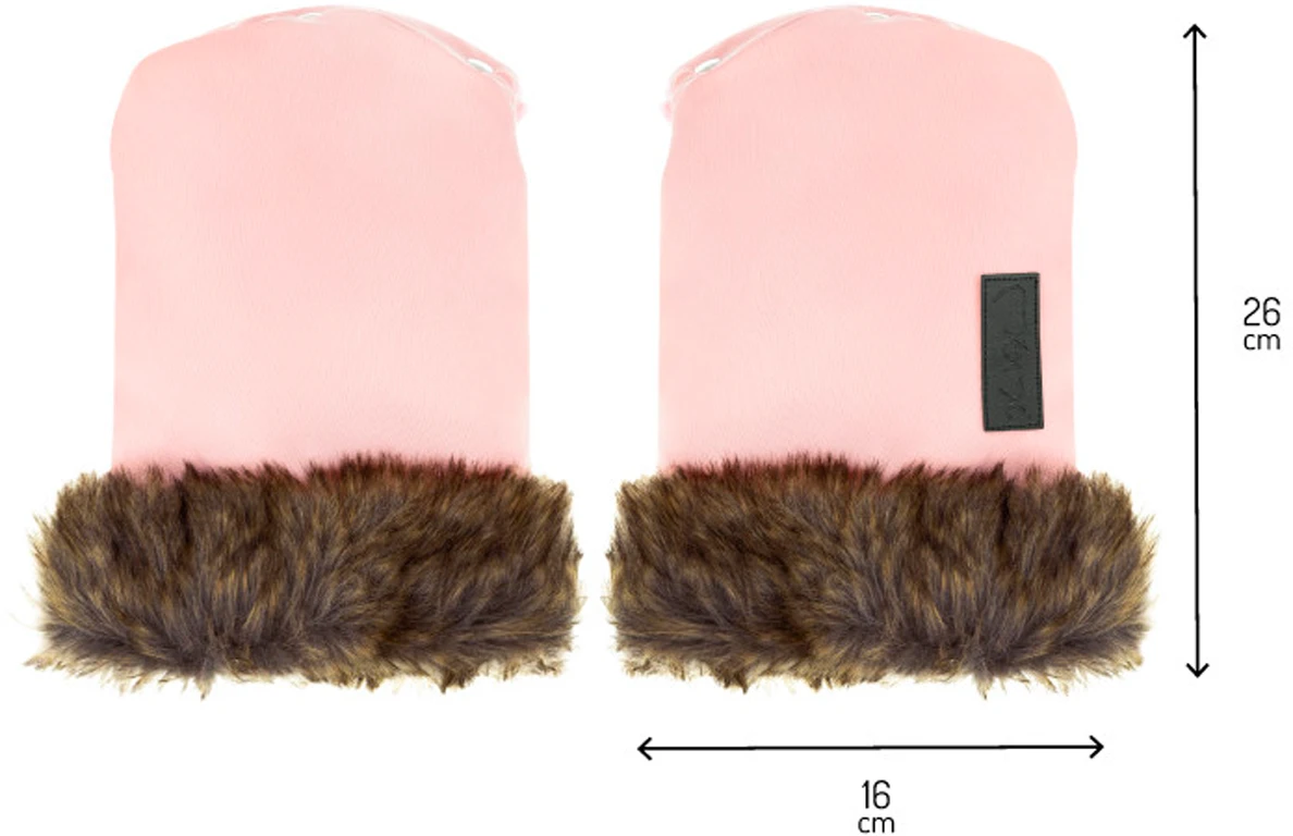 Рукавиці для коляски MoMi Muffins pink