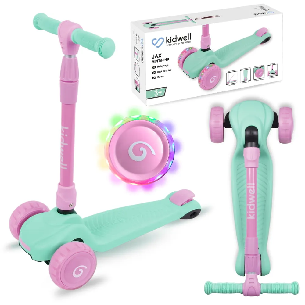 Трехколесный самокат Kidwell Jax Mint/Pink
