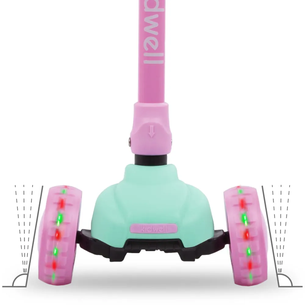 Трехколесный самокат Kidwell Jax Mint/Pink