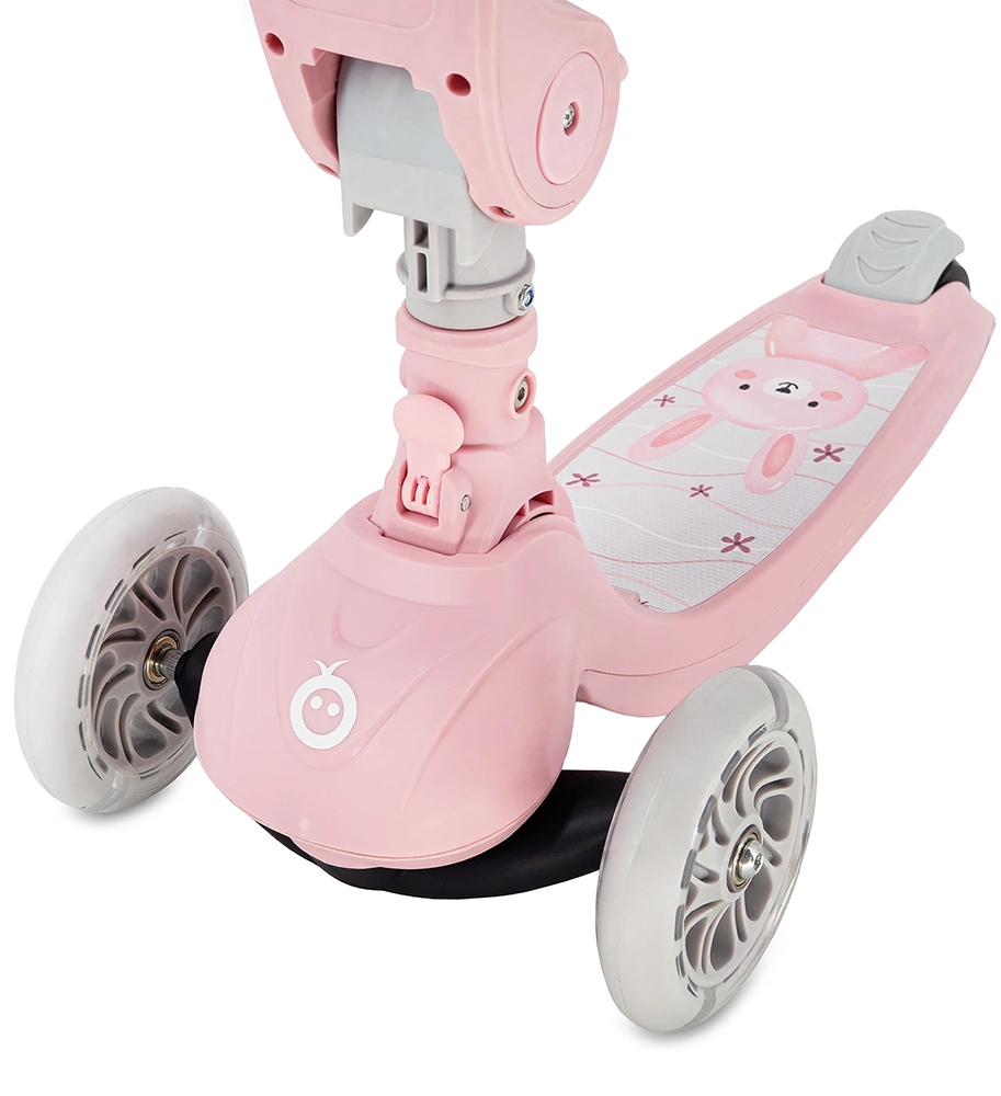 Самокат MoMi DEBE 2 в 1 pink