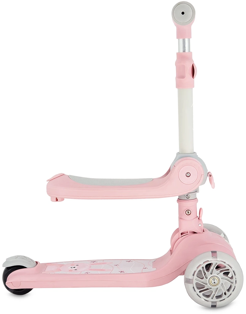 Самокат MoMi DEBE 2 в 1 pink