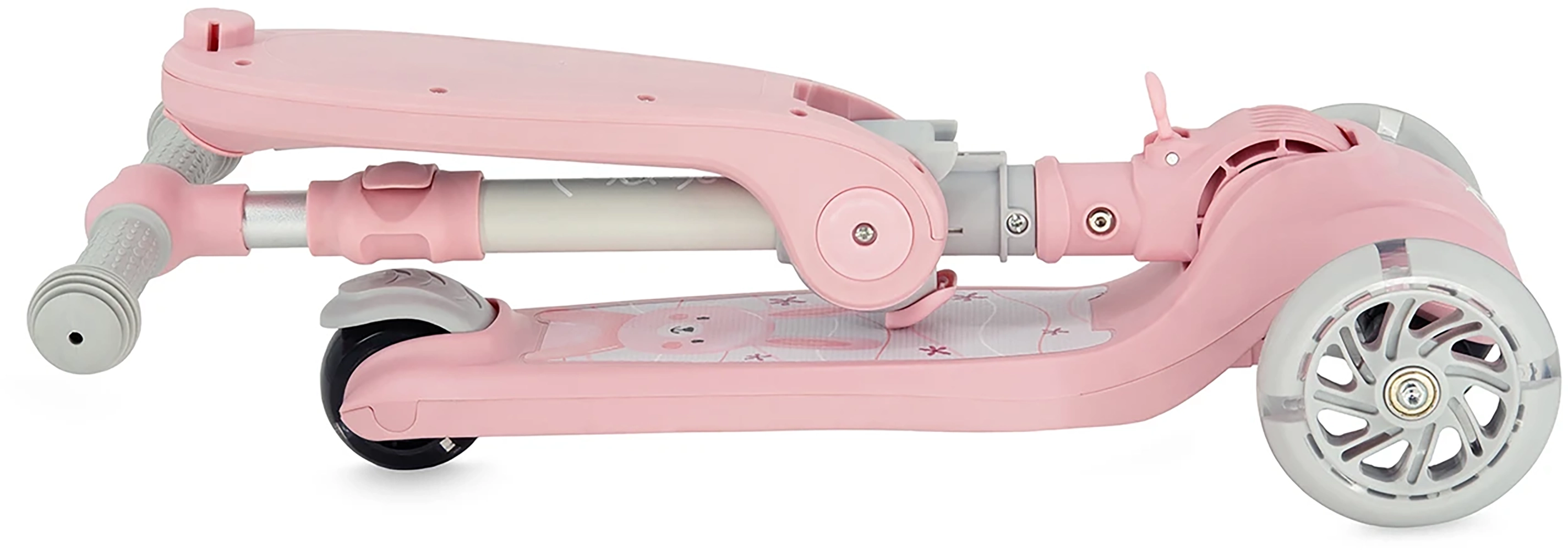 Самокат MoMi DEBE 2 в 1 pink