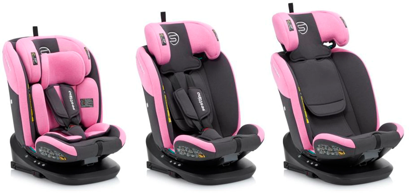 Автокресло Sesttino Oktagon Pro Pink 40-150 см (0-36кг)