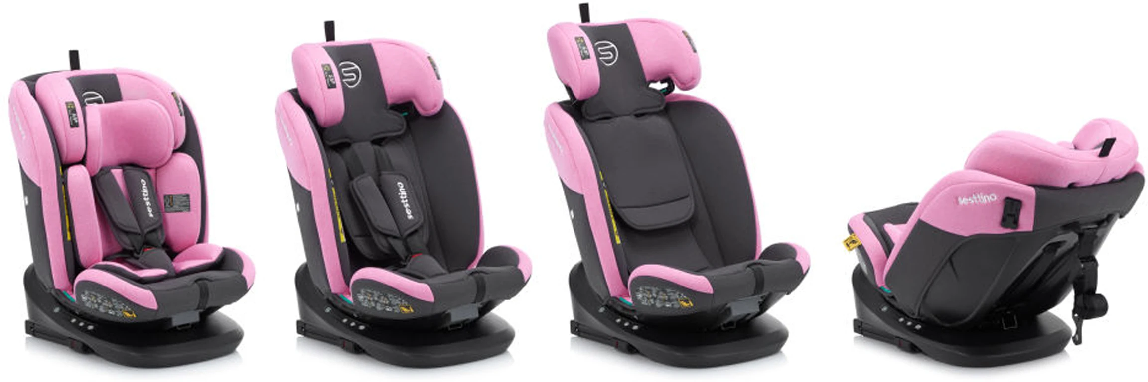 Автокресло Sesttino Oktagon Pro Pink 40-150 см (0-36кг)