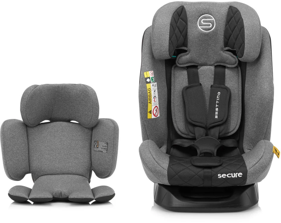 Автокрісло Sesttino Secure Pro Gray 40–150 см (0–36 кг)