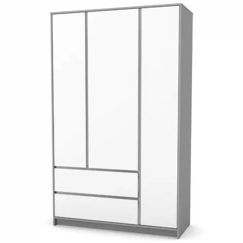 Шкаф Верес Берн 1270 бело-графитовый
