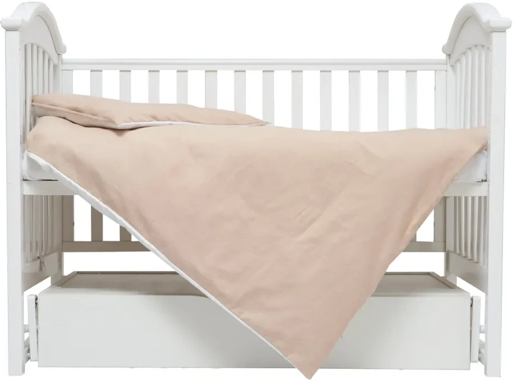 Сменная постель 3 эл. Twins Comfort Soft (фланель) 3010-TS-02C, беж/белый