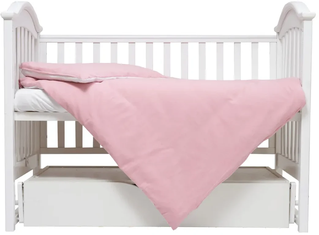 Змінна постіль 3 ел Twins Comfort Soft (фланель) 3010-TS-24, пудра/білий