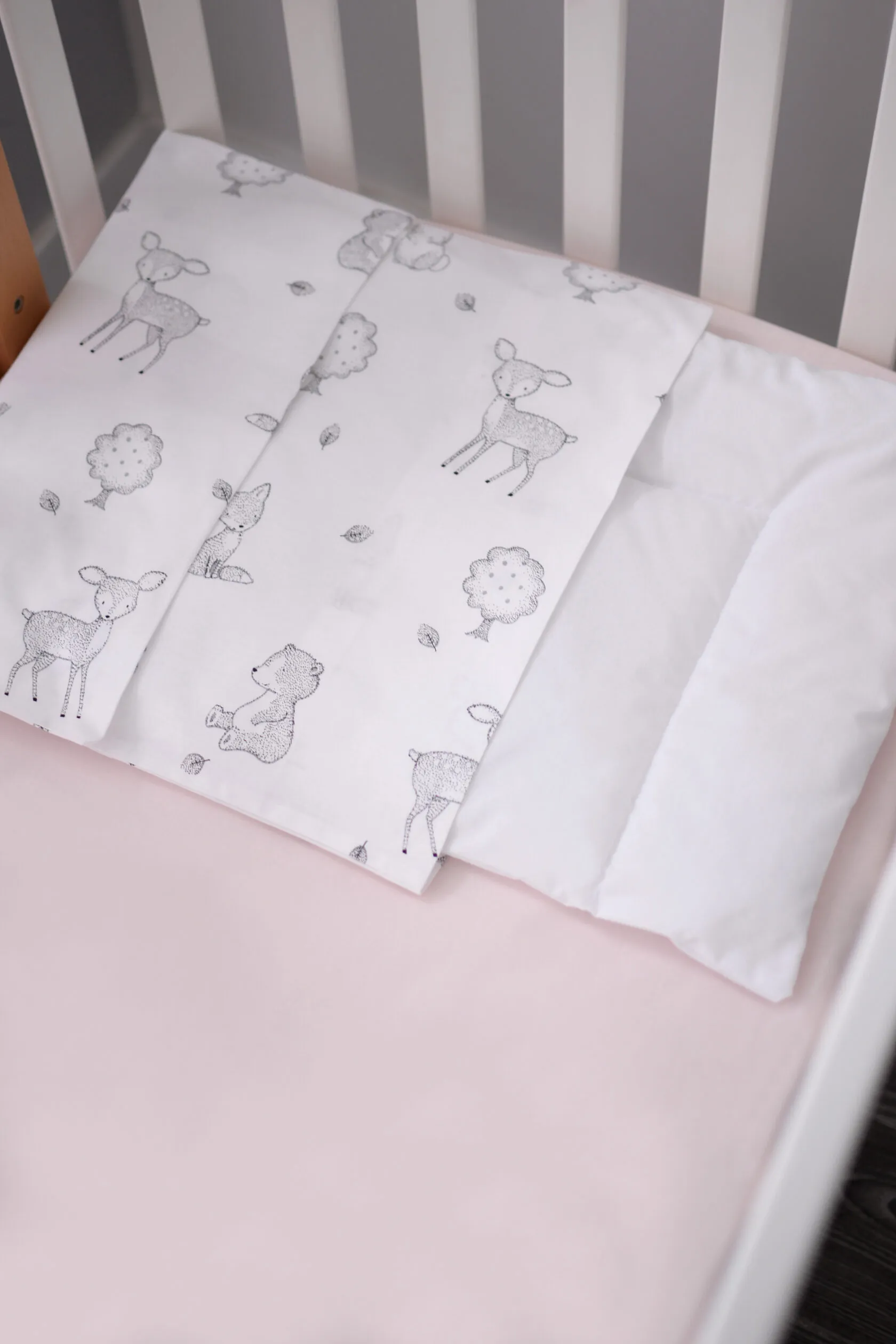 Змінна постіль Baby Veres Лісові звірі пудровий (3од.)