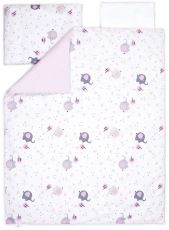 Сменный постельный комплект Veres Elephant family pink 3 ед