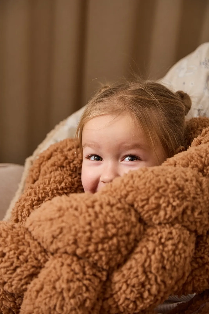 Бампер - косичка Twins 3-х прядна 120 см Teddy 2020-K3T120-07, brown