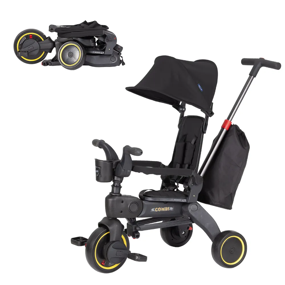 Велосипед трехколесный TILLY COMBI T-392 BLACK