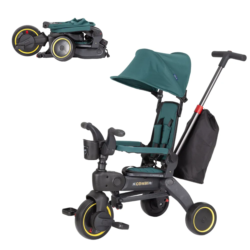 Велосипед трехколесный TILLY COMBI T-392 GREEN
