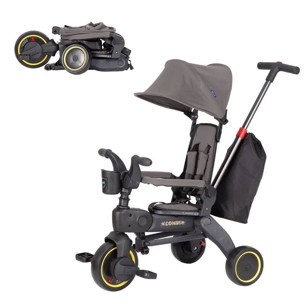 Велосипед трехколесный TILLY COMBI T-392 GREY