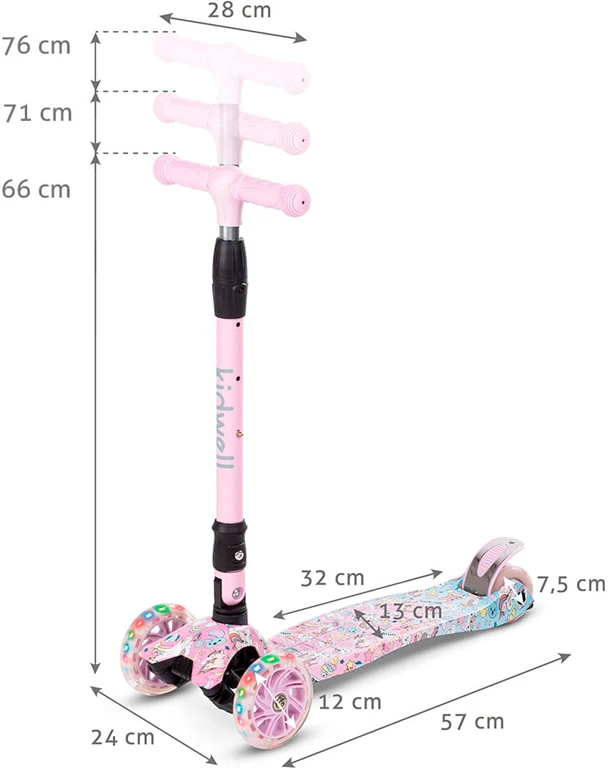 Трехколесный самокат Kidwell Vento Unicorn