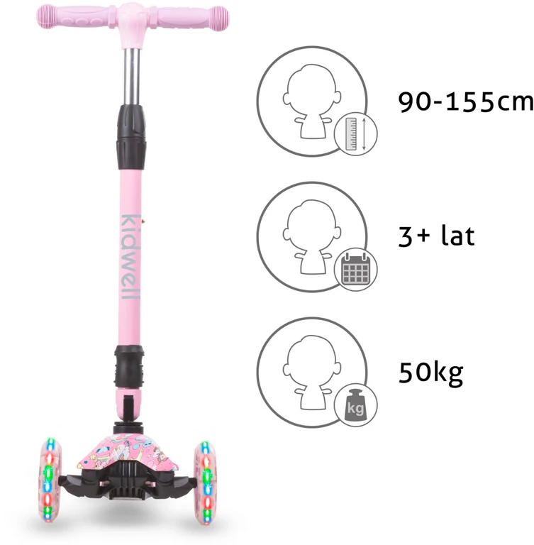 Трехколесный самокат Kidwell Vento Unicorn