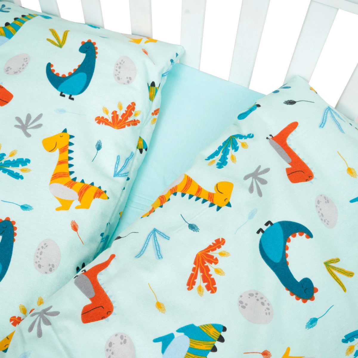 Сменная постель 3 эл. Twins Comfort Soft (фланель) 3010-TS-14D, Динозаврик минт