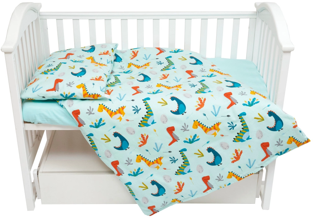 Сменная постель 3 эл. Twins Comfort Soft (фланель) 3010-TS-14D, Динозаврик минт