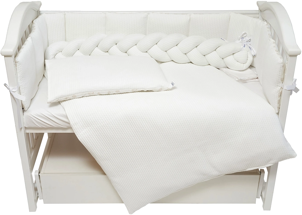 Постільний комплект 7 ел Twins Cotton 4077-TC-01, white