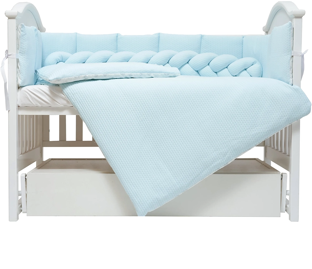 Постільний комплект 7 ел Twins Cotton 4077-TC-04, blue