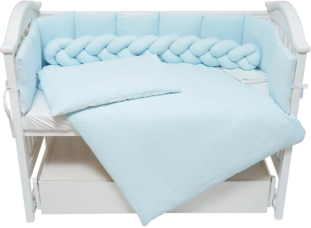 Постільний комплект 7 ел Twins Cotton 4077-TC-04, blue