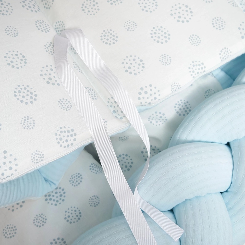Постельный комплект 7 эл. Twins Cotton 4077-TC-04, blue