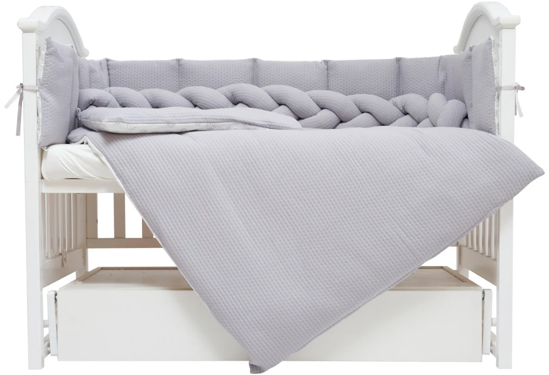 Постільний комплект 7 ел Twins Cotton 4077-TC-10, grey
