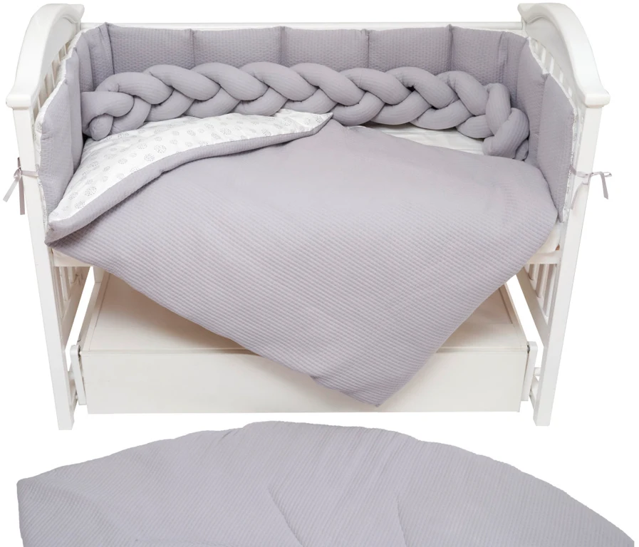 Постільний комплект 7 ел Twins Cotton 4077-TC-10, grey