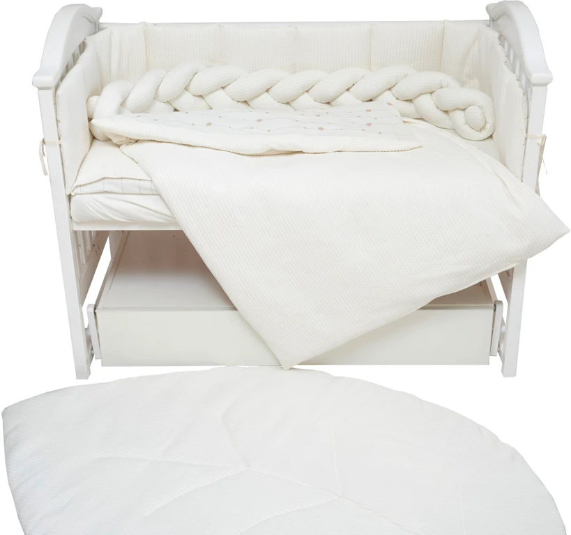 Постільний комплект 7 ел Twins Cotton 4077-TC-202, ecru