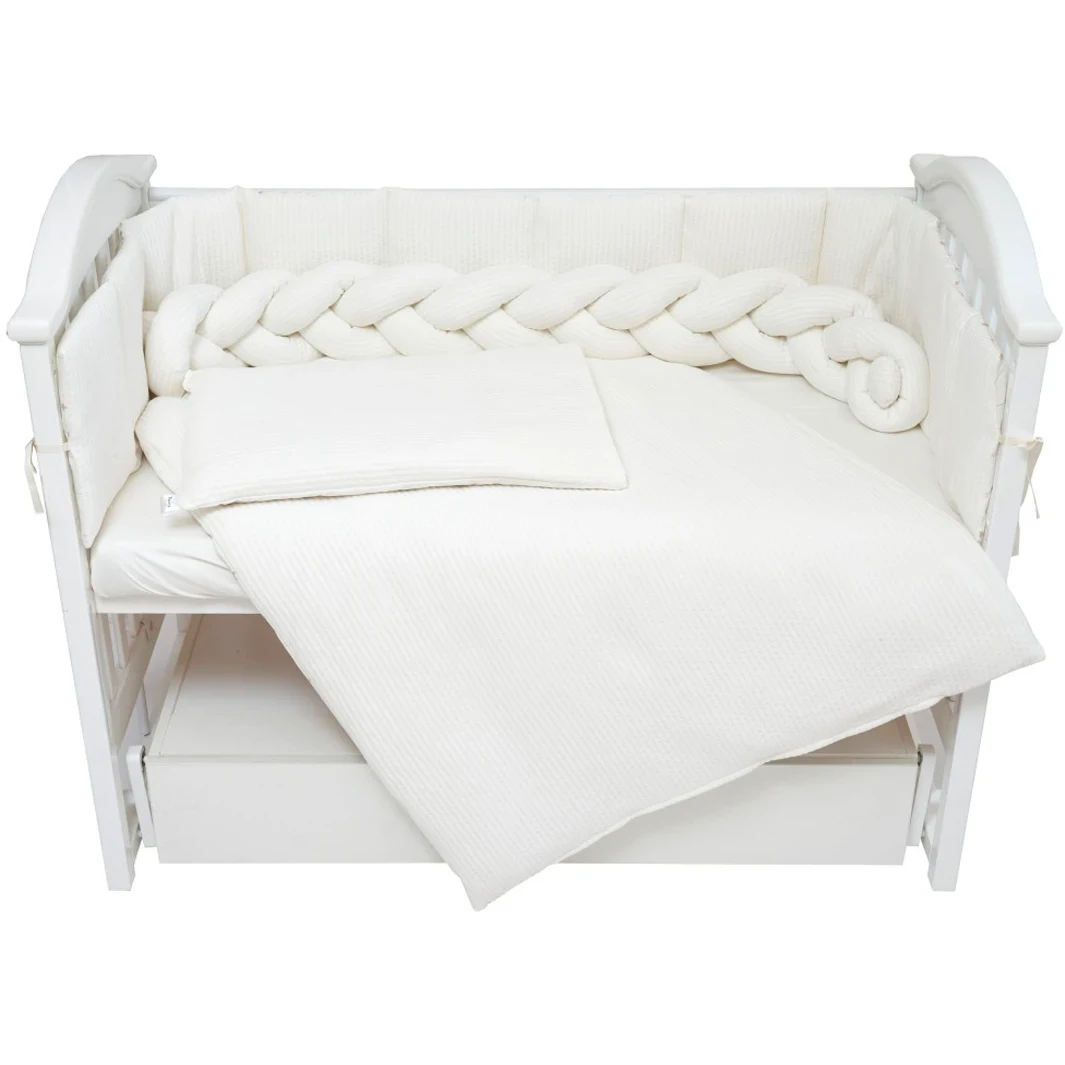 Постельный комплект 7 эл. Twins Cotton 4077-TC-202, ecru